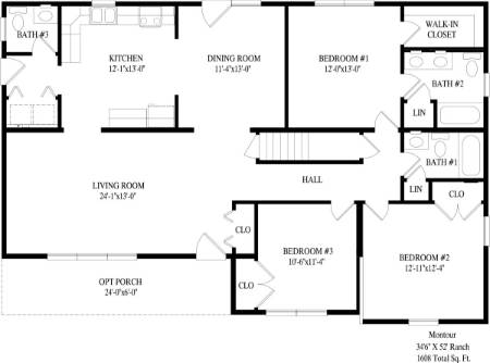Montour Modular Home Floor Plan